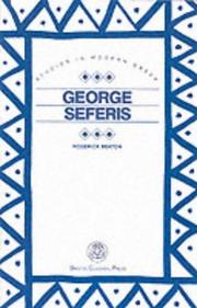 Cover of: George Seferis