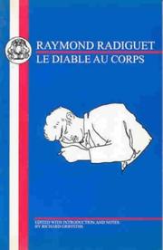 Cover of: Radiguet: Le Diable Au Corps (French Texts)