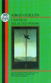 Cover of: Guillen: Cantico: Selected Poems (BCP Spanish Texts)