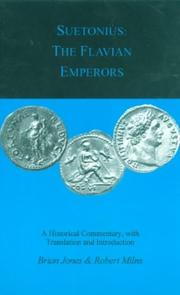 Suetonius, The Flavian emperors by Brian W Jones, Brian W. Jones, Robert D. Milns
