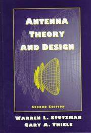 Cover of: Antenna Theory and Design, 2nd Edition