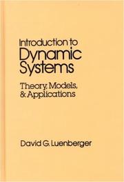 Introduction to dynamic systems by David G. Luenberger