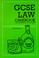 Cover of: Gcse Law Casebook