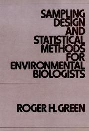 Sampling design and statistical methods for environmental biologists