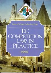 Cover of: EC Competition Law in Practice (Inns of Court Bar Manuals)