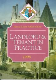 Cover of: Landlord and Tenant Law in Practice (Inns of Court Bar Manuals)