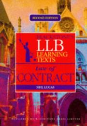 Cover of: LLB Learning Text (Blackstones LLB Learning Texts) by Neil Lucas