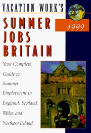 Cover of: Peterson's Summer Jobs Britain 99 (Summer Jobs Britain, 1999)