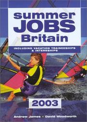 Cover of: Summer Jobs in Britain 2003, 34th (Summer Jobs Britain)