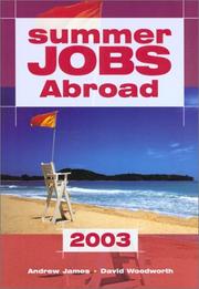 Cover of: Summer Jobs Abroad 2003, 34th (Overseas Summer Jobs) | 