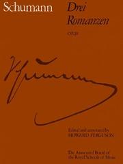 Cover of: Drei Romanzen, Op. 28 (Signature S.) by Howard Ferguson, Howard Ferguson