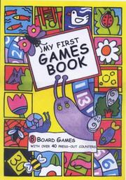 Cover of: My First Games Book: 8 Board Games with Over 40 Press-out Counters