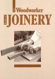 Cover of: The Woodworker Book of Joinery (Woodworker Book Of...) by Woodworker