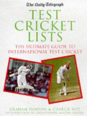 Cover of: "Daily Telegraph" Book of Test Cricket Lists (The "Daily Telegraph")