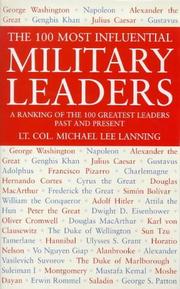 Cover of: The 100 Most Influential Military Leaders