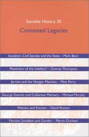 Cover of: Socialist History Journal Issue 20: Contested Legacies