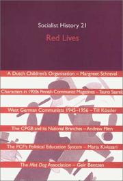 Cover of: Socialist History Journal Issue 21: Red Lives (Socialist History Journal)