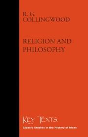 Religion and philosophy by R. G. Collingwood