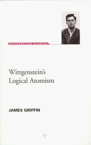Cover of: Wittgenstein's Logical Atomism (Wittgenstein Studies)