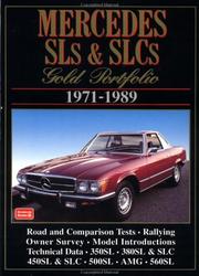Cover of: Mercedes Sl's & Slc's Gold Portfolio, 1971-1989