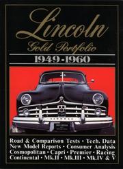 Cover of: Lincoln Gold Portfolio, 1949-1960 (Gold Portfolio) by R.M. Clarke
