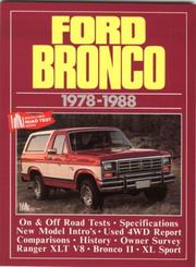 Cover of: Ford Bronco, 1978-88 by R.M. Clarke