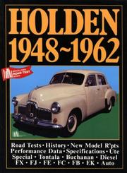 Cover of: Holden Road Test Book: Holden, 1948-62 (Brooklands Road Tests)