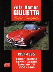 Cover of: Alfa Romeo Giulietta Gold Portfolio 1954-1965 (Gold Portfolio)
