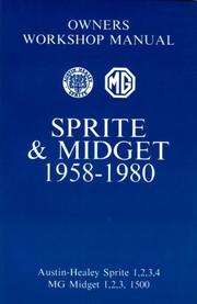 MG Sprite/Midget Glove Box Workshop Manual 1958-80 by Brooklands Books Ltd