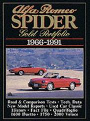 Cover of: Alfa Romeo Spider 1966-91: (Brooklands Road Test Books)