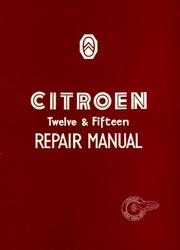 Cover of: Citroen 12 & 15 WSM (Official Workshop Manuals) by Brooklands Books Ltd
