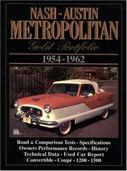 Cover of: Nash-Austin Metropolitan 1954-1962 Gold Portfolio | R.M. Clarke