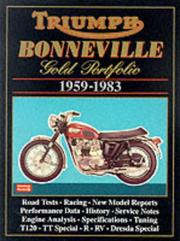 Cover of: Triumph Bonneville Gold Portfolio 1959-1983 (Road Test Motorcycle)