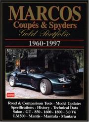 Cover of: Marcos Coupes & Spyders Gold Portfolio 1960-97 (Gold Portfolio)