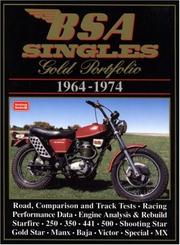 Cover of: BSA Singles 1964-74 (Gold Portfolio) by R.M. Clarke