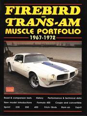 Cover of: Firebird and Trans-Am Muscle Portfolio, 1967-1972 (Muscle Portfolio Series)