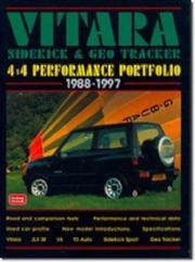 Cover of: Vitara, Sidekick & Geo Tracker 4x4 Performance Portfolio 1988-97 (Performance Portfolio)