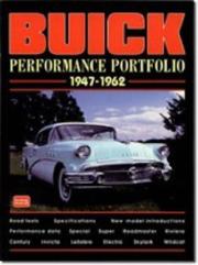 Cover of: Buick: Performance Portfolio 1947-1962 (Performance Portfolio)