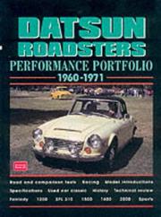 Cover of: Datsun Roadsters 1960-71 Performance Portfolio by R.M. Clarke