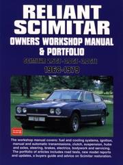 Cover of: Reliant Scimitar Owners Workshop Manual 1968-1979