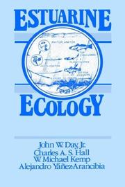 Cover of: Estuarine ecology by John W. Day, Jr. ... [et al.].