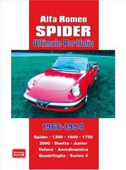 Cover of: Alfa Romeo Spider Ultimate Portfolio 1966-1994 (Ultimate Portfolio)
