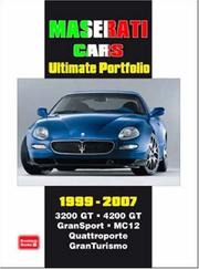 Cover of: Maserati Cars Ultimate Portfolio 1999-2007 (Ultimate Portfolio) by R.M. Clarke