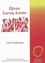 Effective Learning Activities (School Effectiveness) by Chris Dickinson