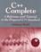 Cover of: C++ complete