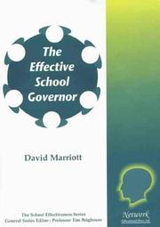 Cover of: The Effective School Governor (School Effectiveness)