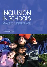 Cover of: Inclusion in Schools by Rosemary Sage