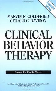 Cover of: Clinical behavior therapy by Marvin R. Goldfried