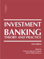Cover of: Investment Banking by Edward Gardener