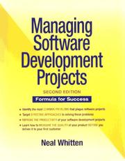 Managing software development projects by Neal Whitten